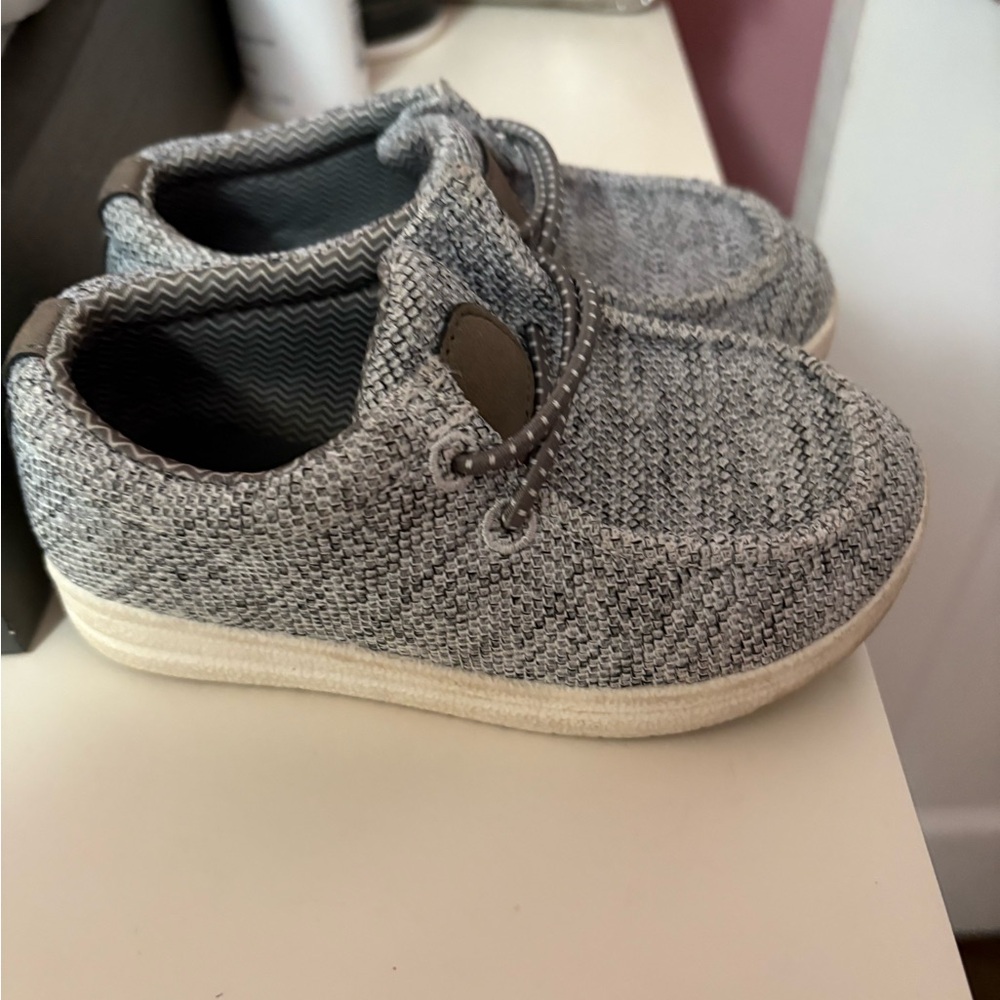 Gray Knit Slip-On Shoes old navy